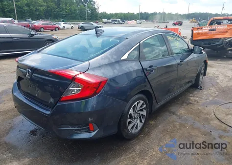 2018 Honda Civic Ex from USA, damaged, VIN 2HGFC2F72JH535878